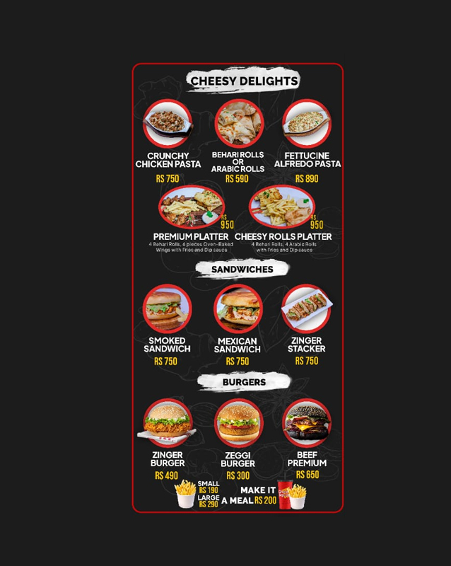 Cheese Square  menu