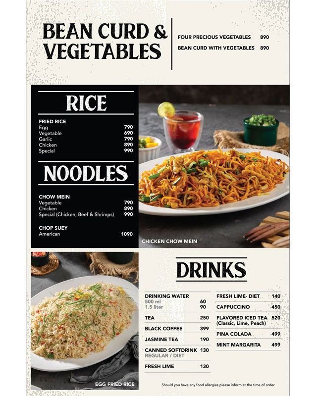 ChinaTown - Lahore menu