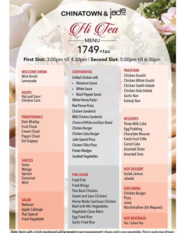 ChinaTown - Lahore menu