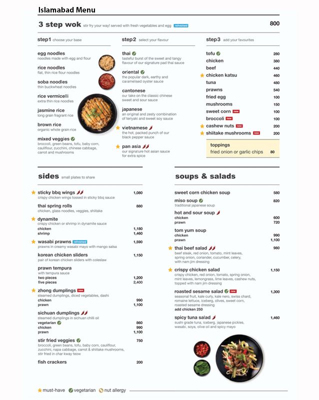 Chop Chop Wok menu