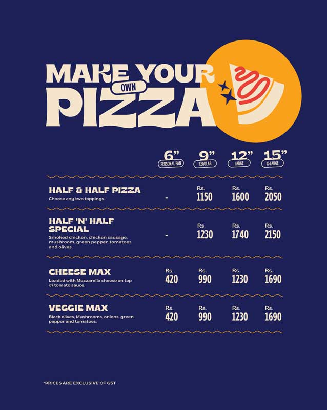Chunk N Cheese menu