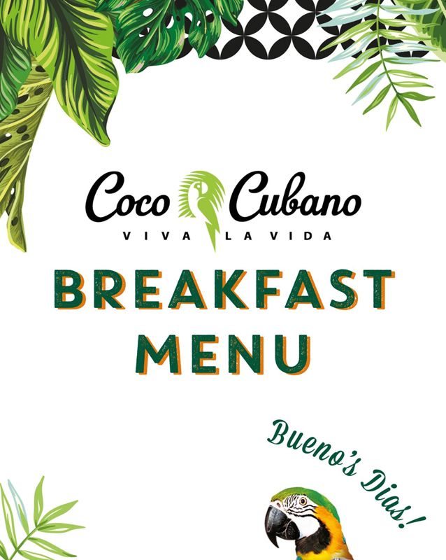 Coco Cubano Pakistan menu