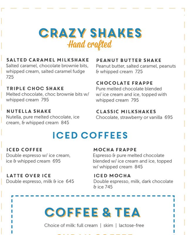 Coco Cubano Pakistan menu