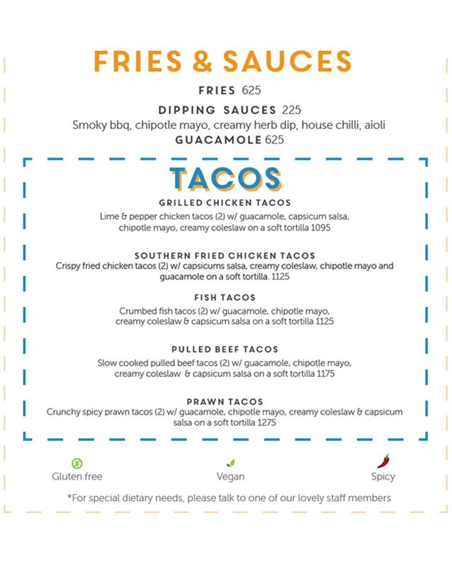 Coco Cubano Pakistan menu