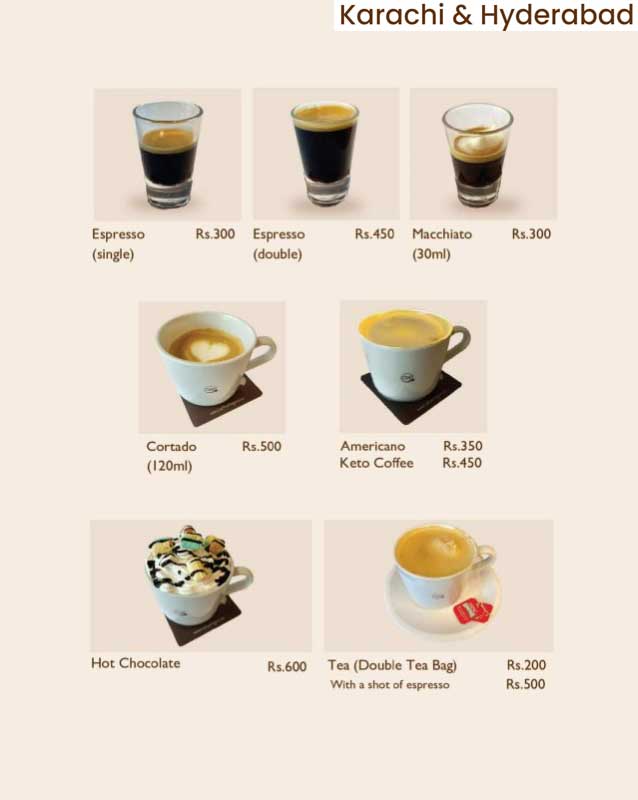 Coffee Wagera menu