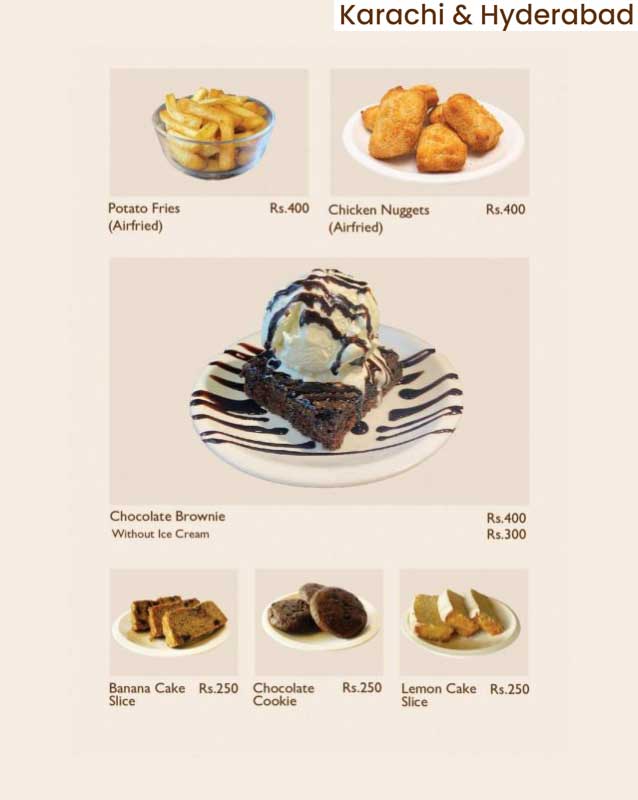 Coffee Wagera menu