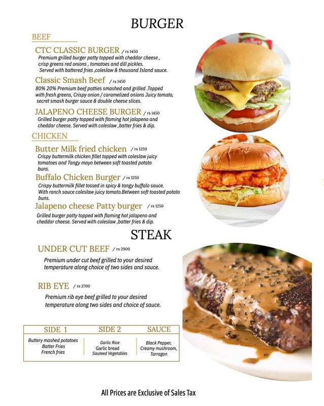 Coffee, Tea & Company menu