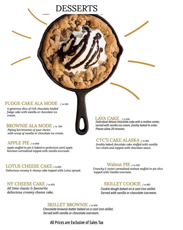 Coffee, Tea & Company menu