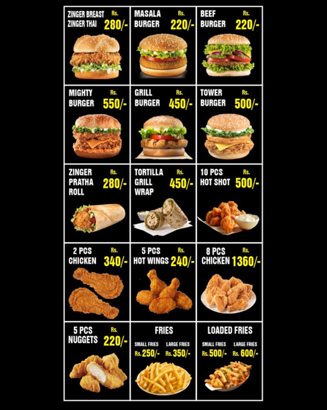 Cook Nook Restaurants menu