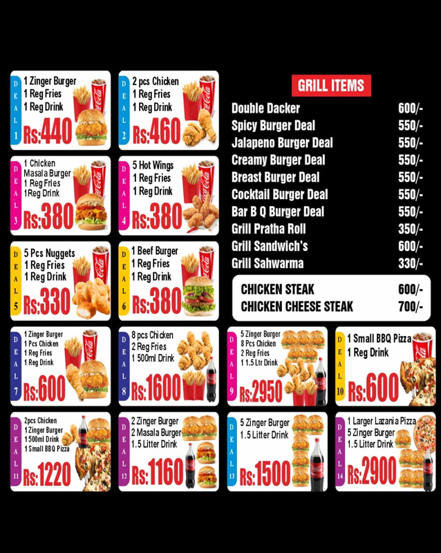 Cook Nook Restaurants menu