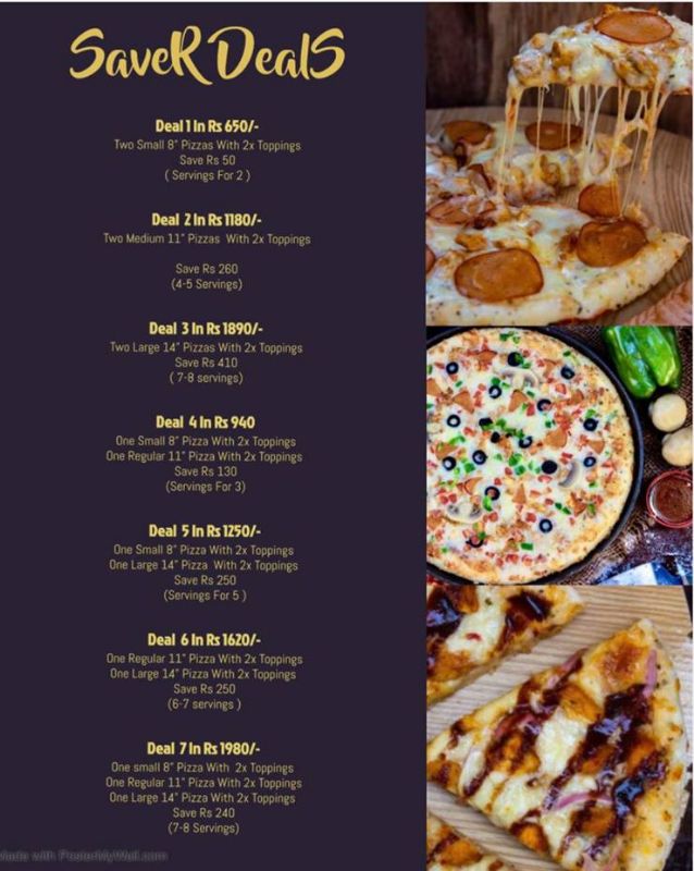 Craver Company menu