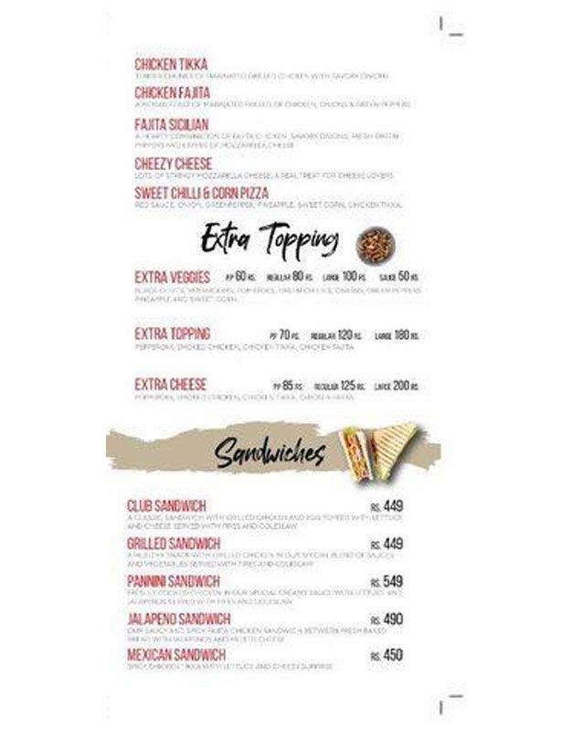 D'Plated Lounge menu