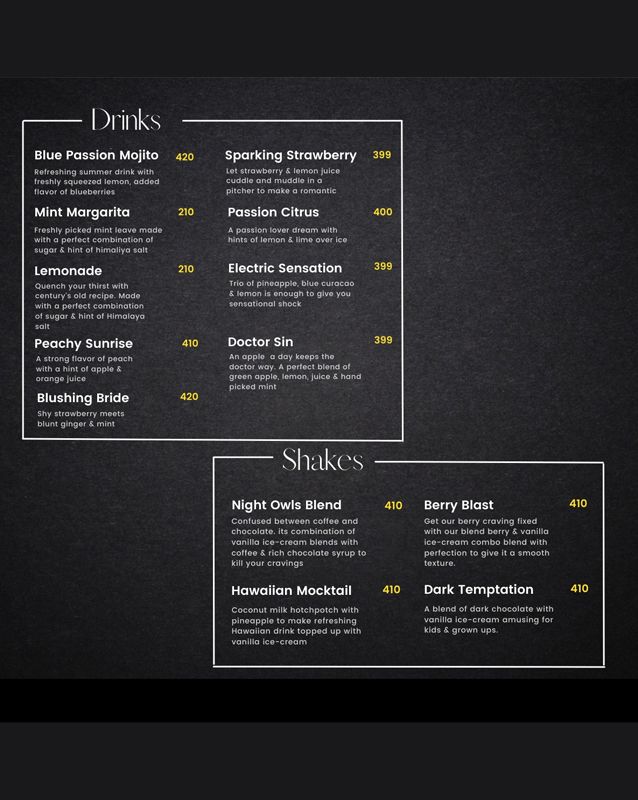 Dagwood menu