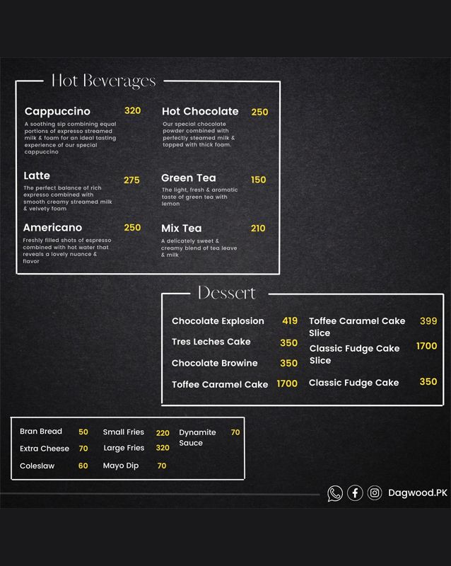 Dagwood menu