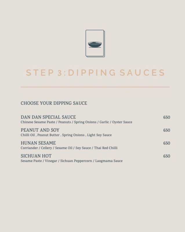 Dan Dan menu