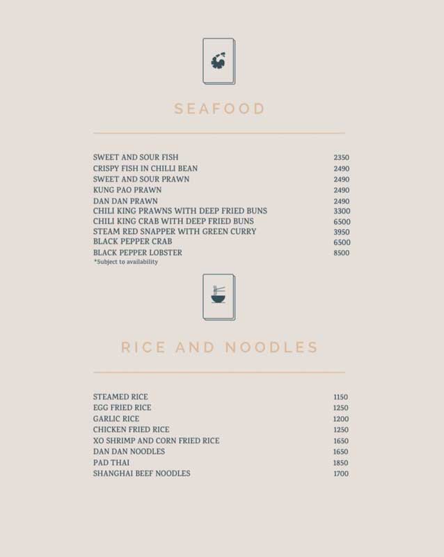 Dan Dan menu