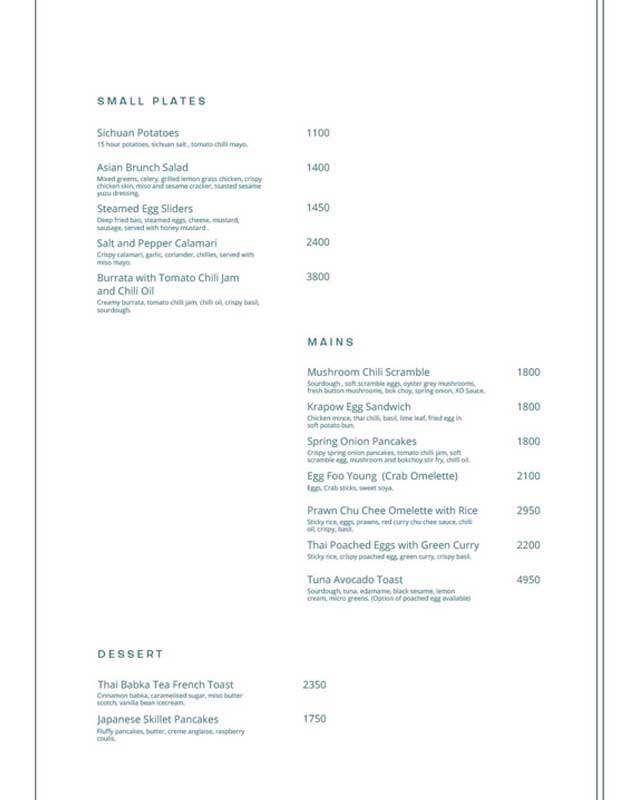 Dan Dan menu