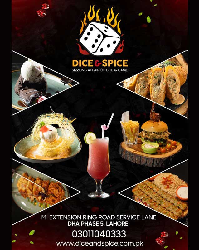 Dice & Spice menu