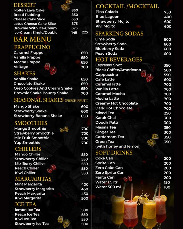 Dice & Spice menu