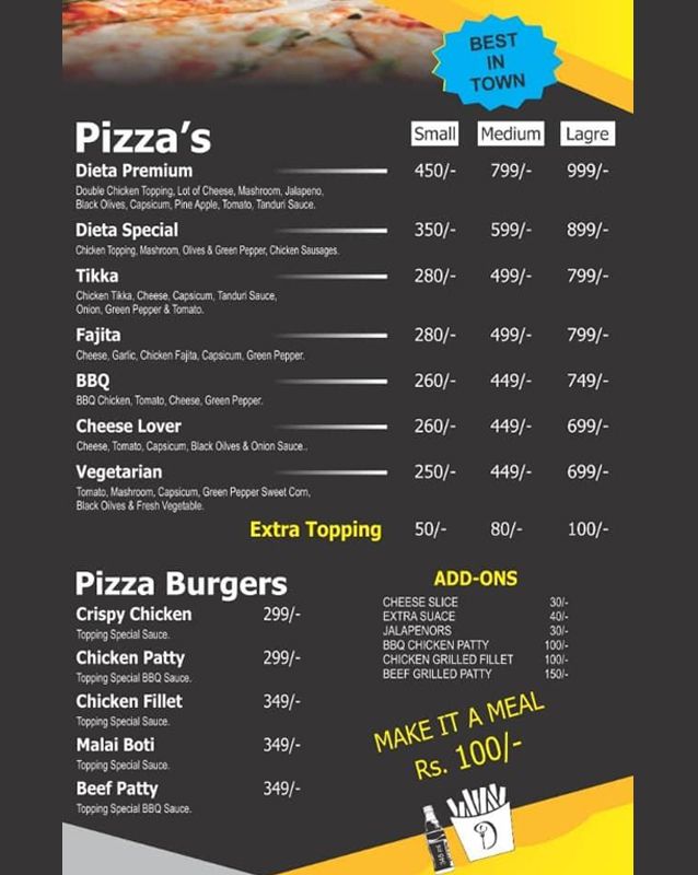 Dieta menu