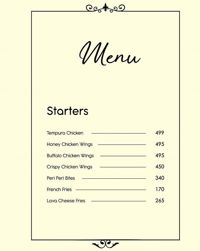 Eatino menu