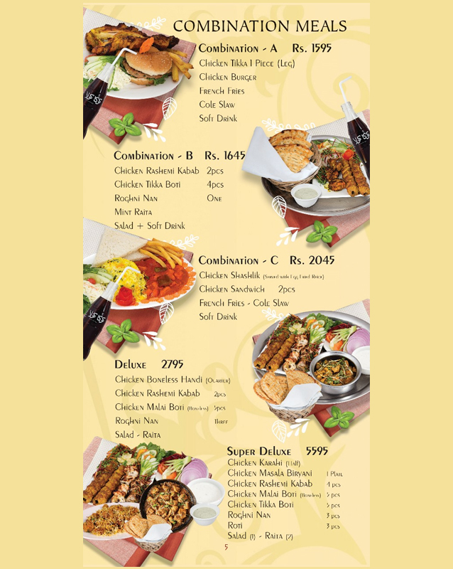 Eedon Restaurant menu