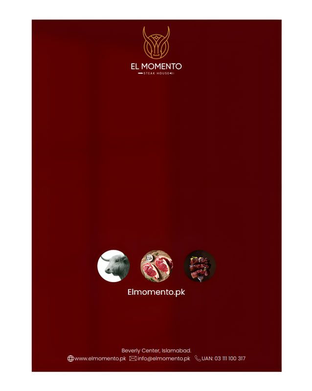 El Momento menu