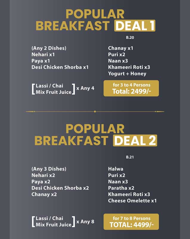 Eten menu
