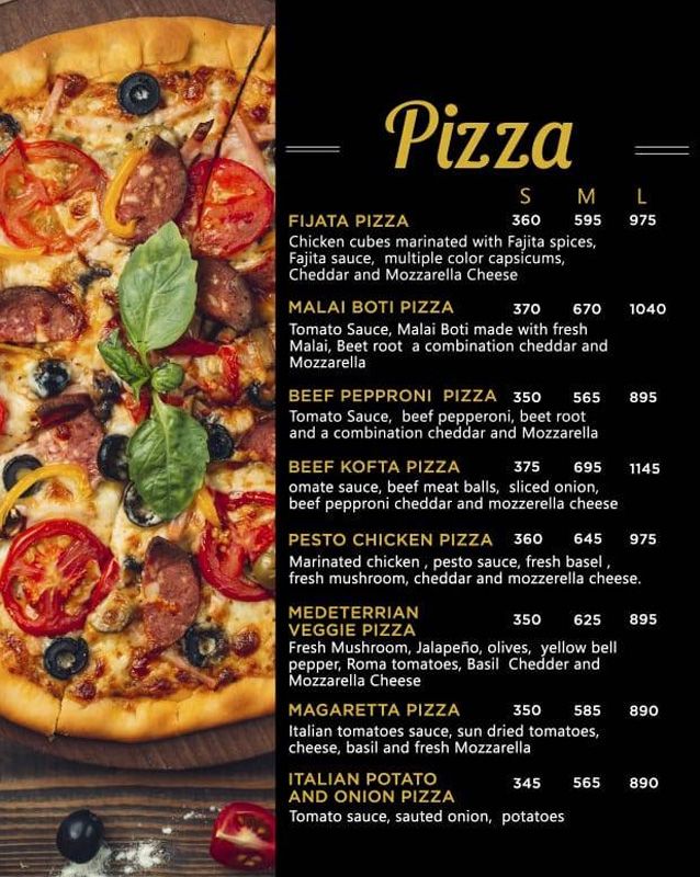 FataFat Cafe & Resto menu