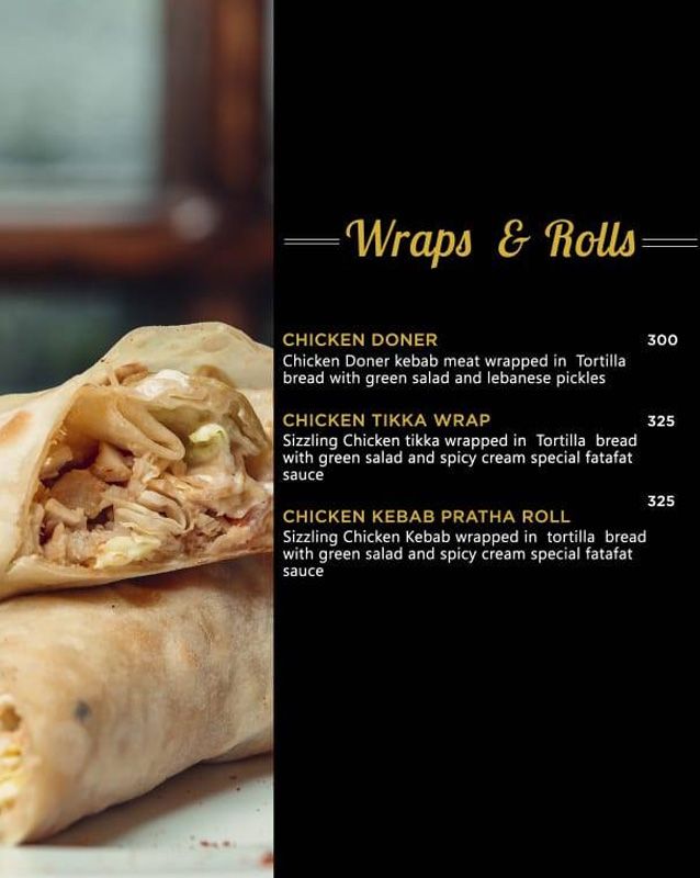 FataFat Cafe & Resto menu