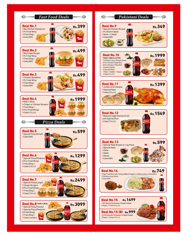 Fine Pizza  menu