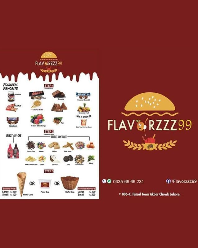 Flavorzzz99 menu
