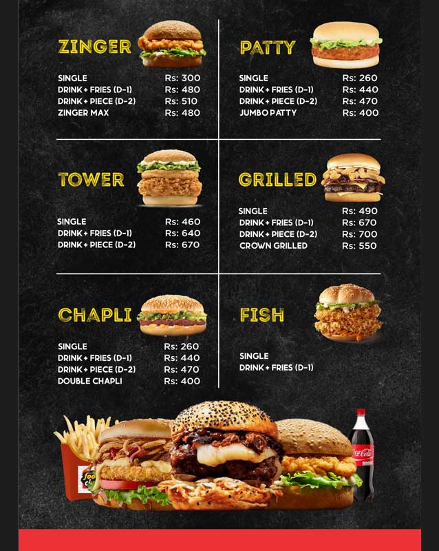 Food Club Lahore menu