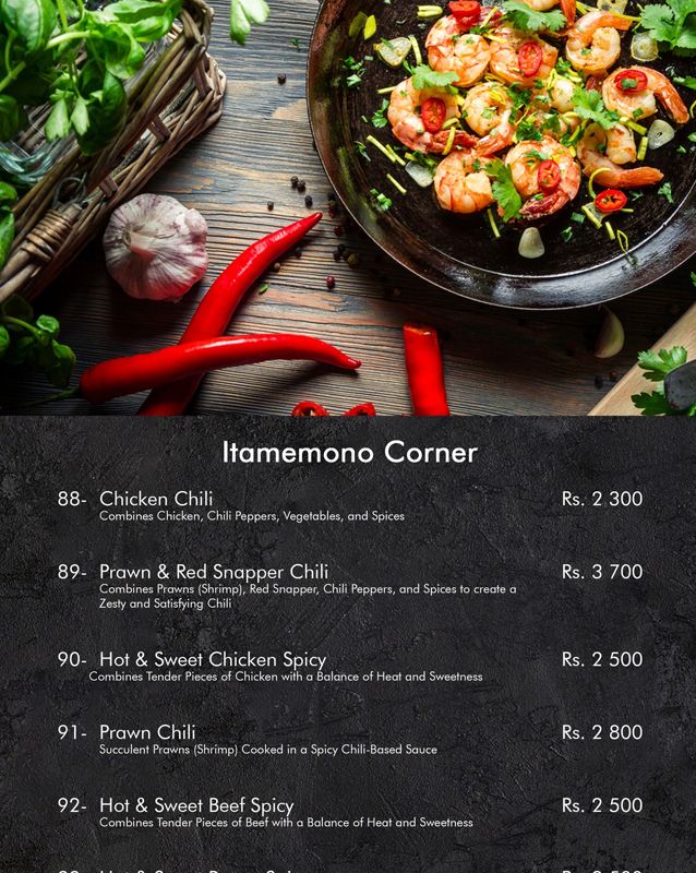 Fujiyama - Japanese Restaurant menu