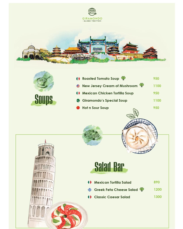Giramondo menu