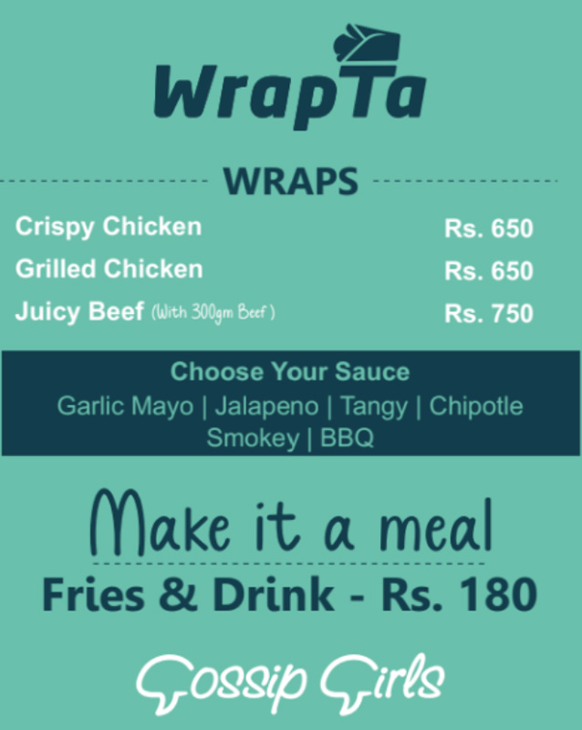 Gossip Girls menu