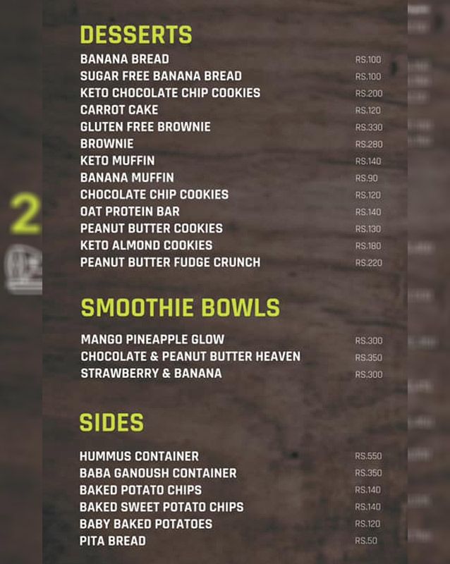 Grab Your Meal menu