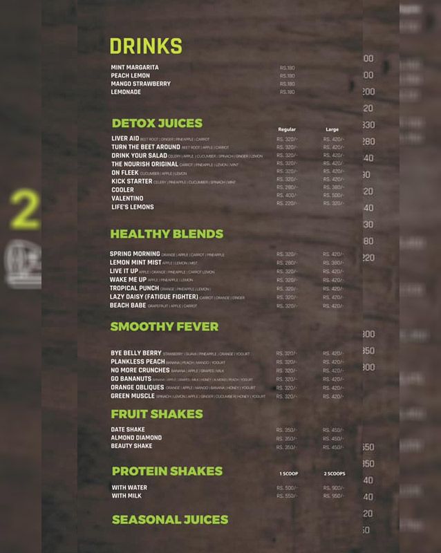 Grab Your Meal menu