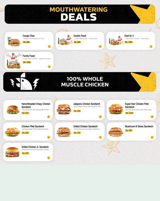 Hardee's menu