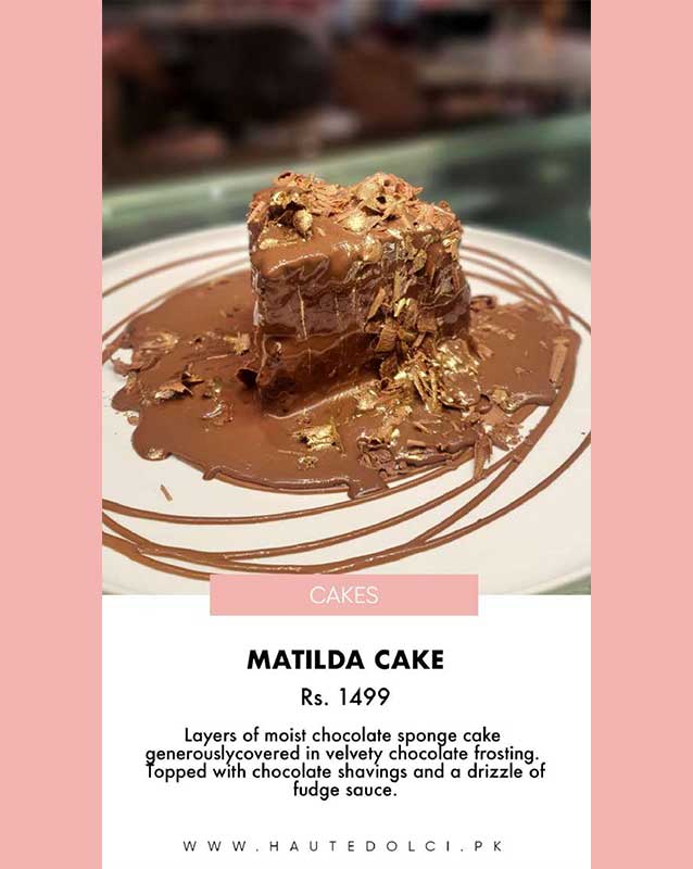 Haute Dolci menu