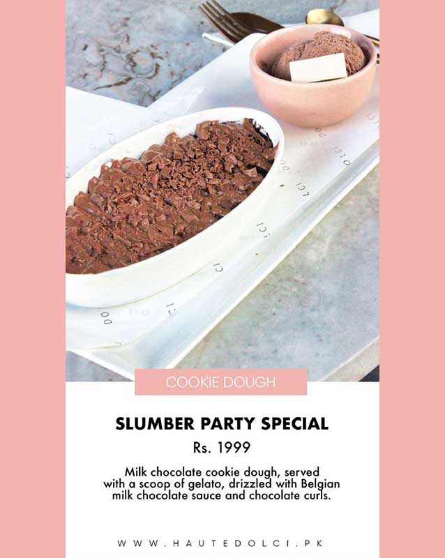 Haute Dolci menu
