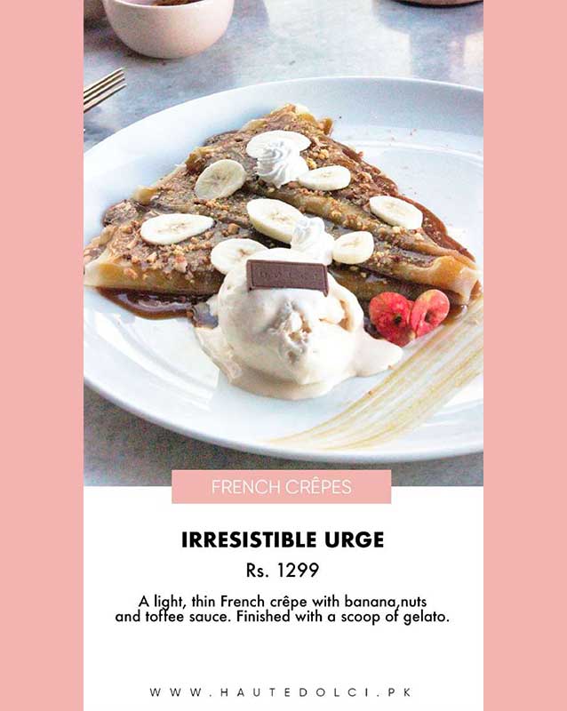 Haute Dolci menu