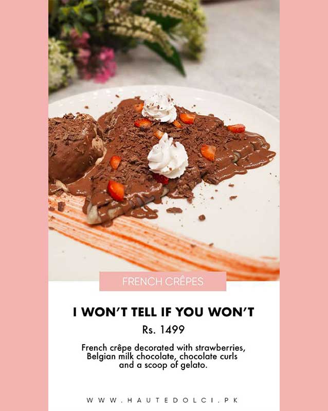 Haute Dolci menu