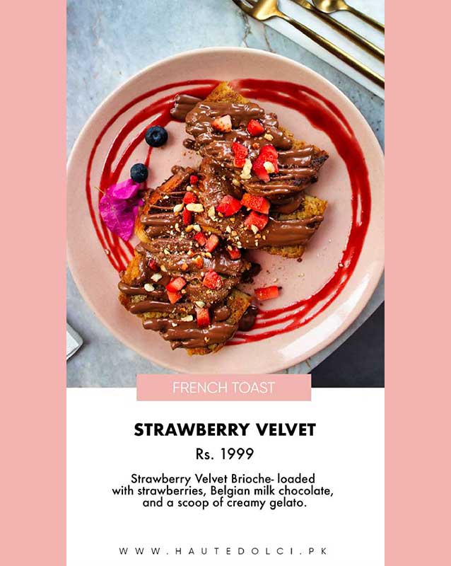 Haute Dolci menu
