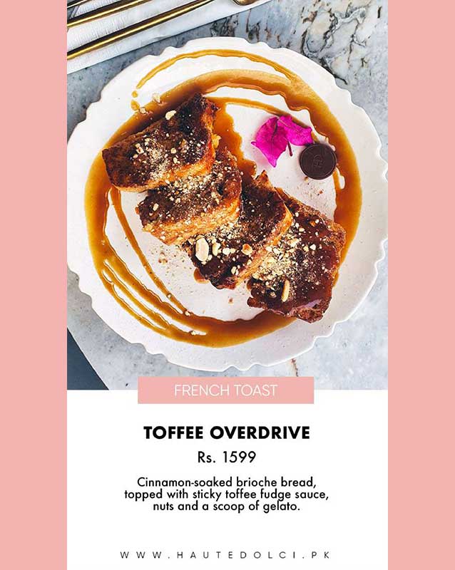 Haute Dolci menu