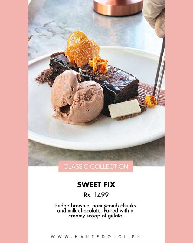 Haute Dolci menu