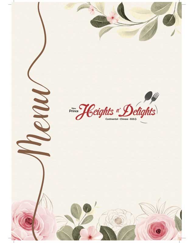 Heights and Delights (Temporary Closed) menu