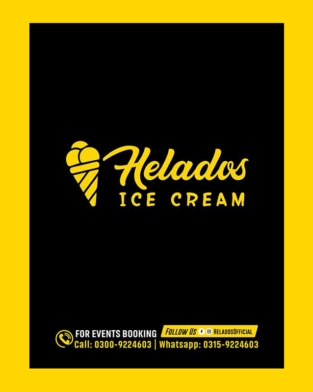 Helados Ice Cream menu