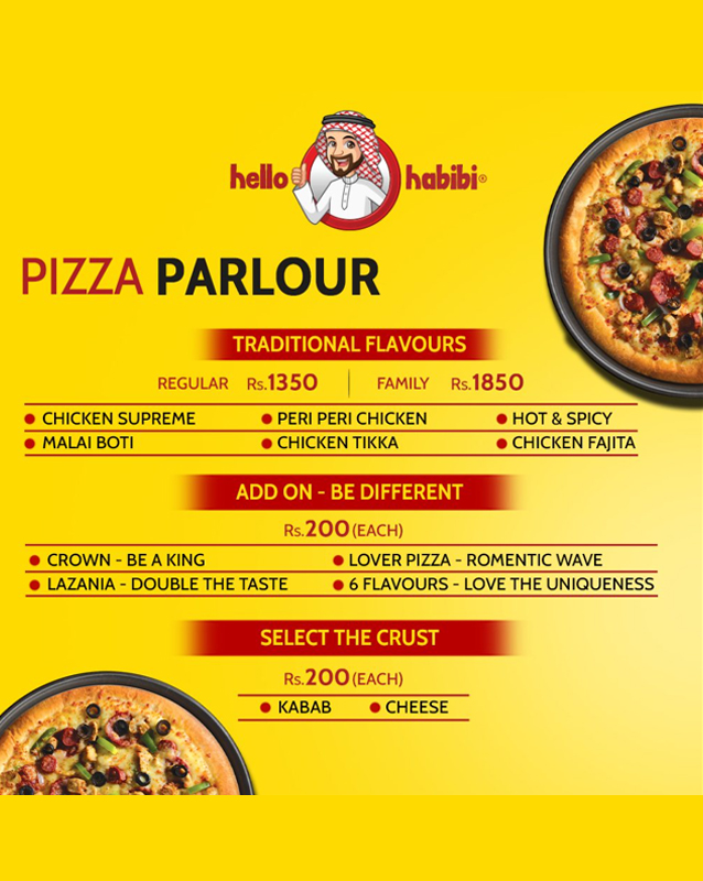 Hello Habibi menu