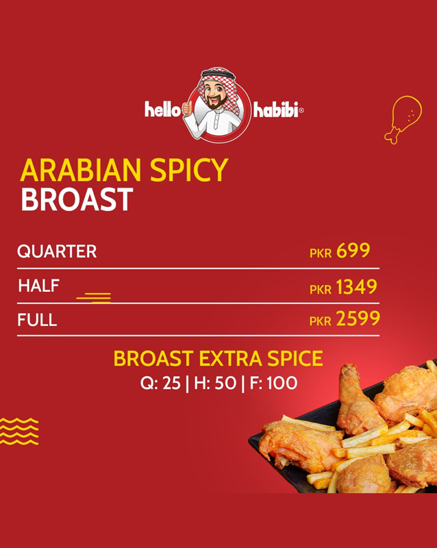 Hello Habibi menu